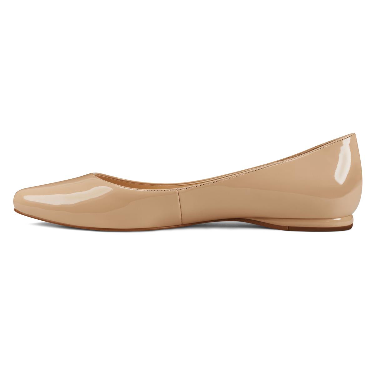 Nine West Speakup Almond Neus Flats Dames Lichtbeige | 0583JWQAO