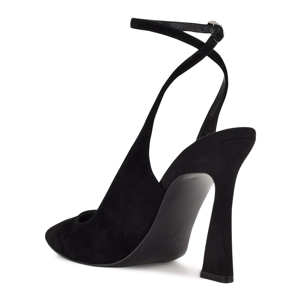 Nine West Tabita Ankle Riemen Jurken Pumps Dames Zwart | 6012LOKSI