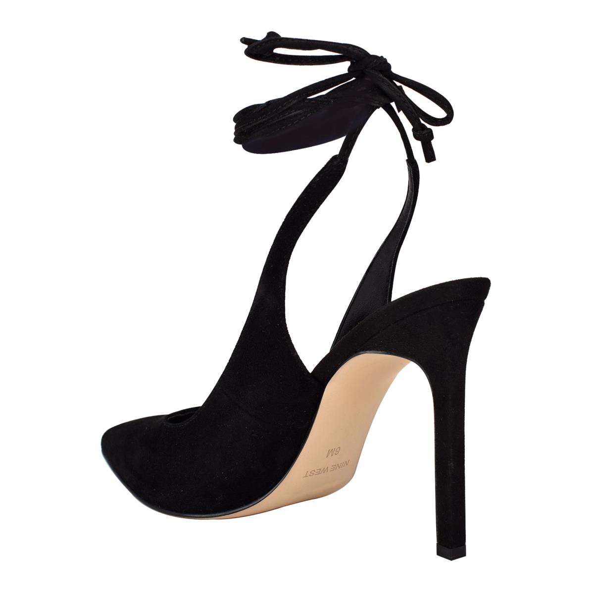 Nine West Talon Ankle Wrap Jurken Pumps Dames Zwart | 4153FWURV