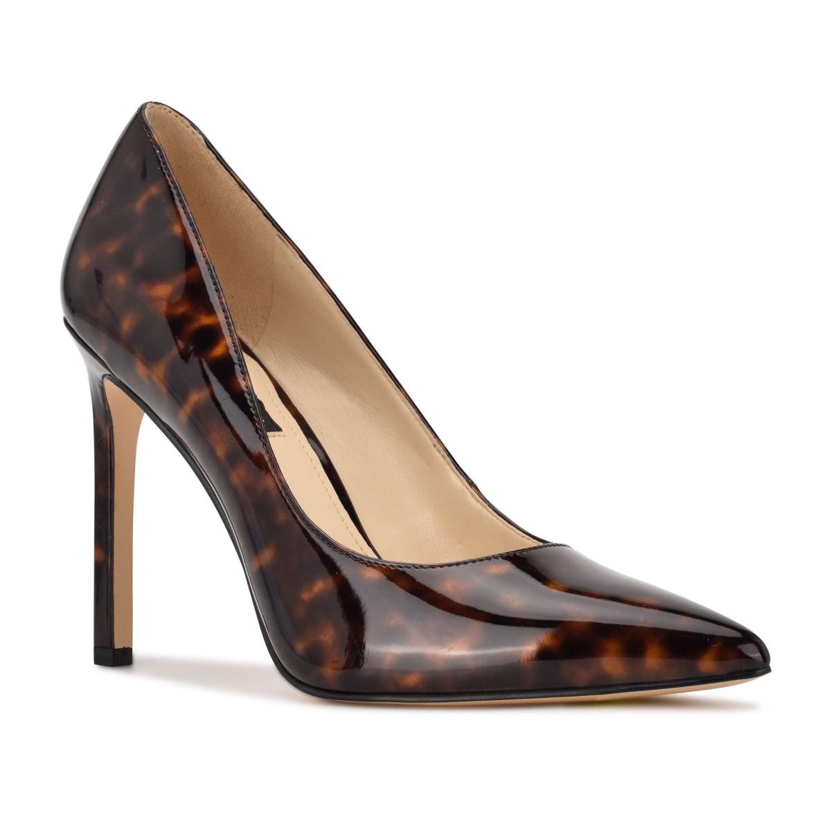 Nine West Tatiana Pointy Neus Pumps Dames Koffie | 9507USNDT