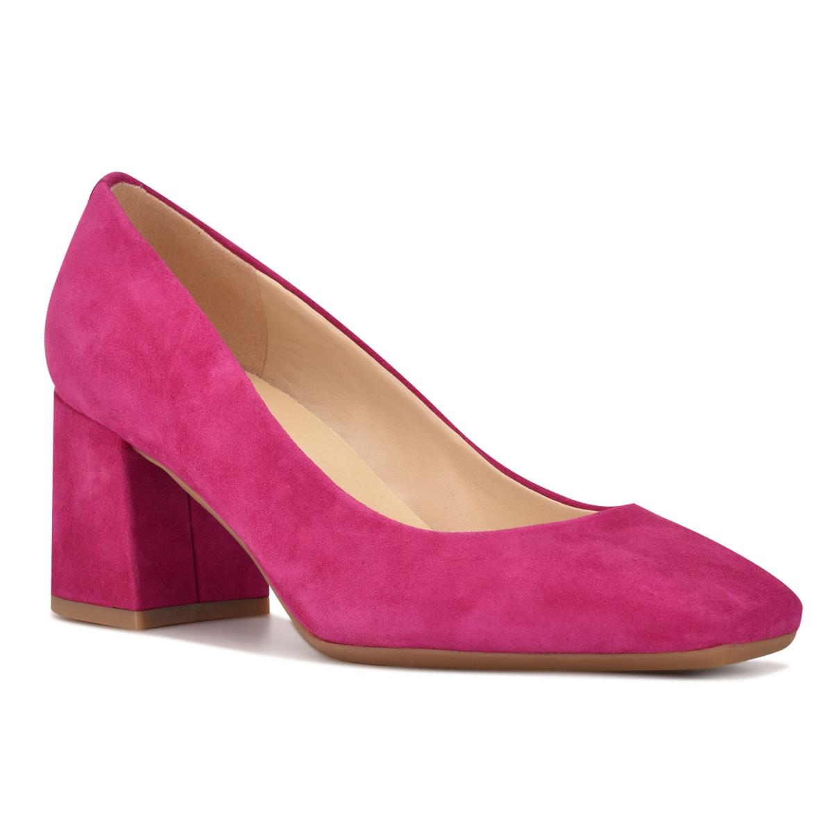 Nine West Vibe 9x9 Block Heel Pumps Dames Roze | 1607BGNXS