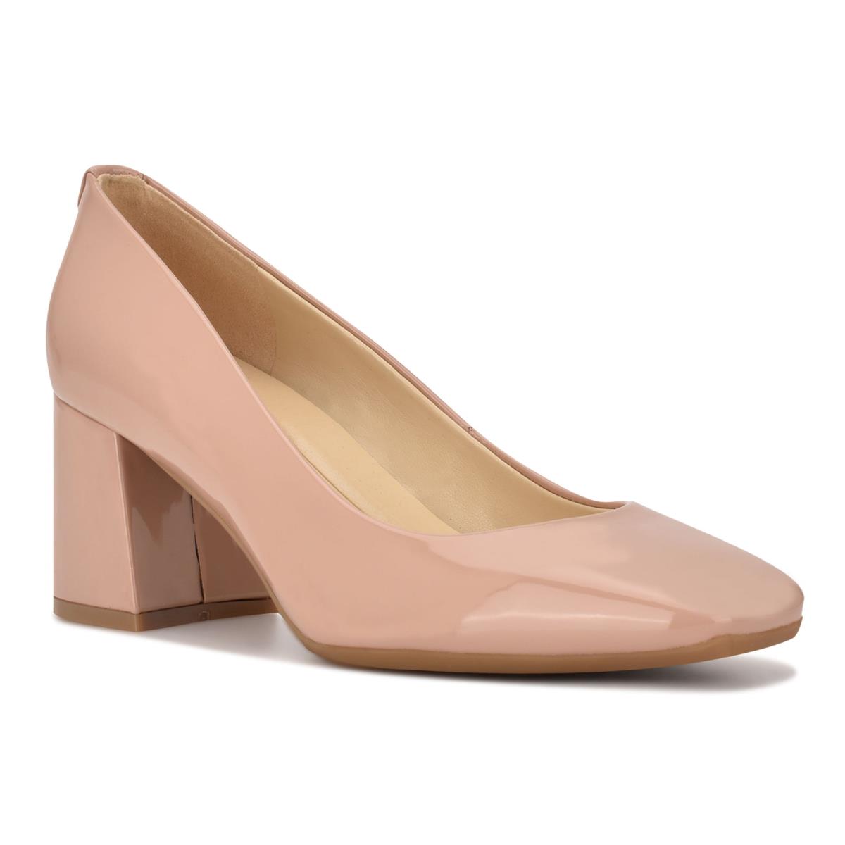 Nine West Vibe 9x9 Block Heel Pumps Dames Beige | 2183ZPOXR