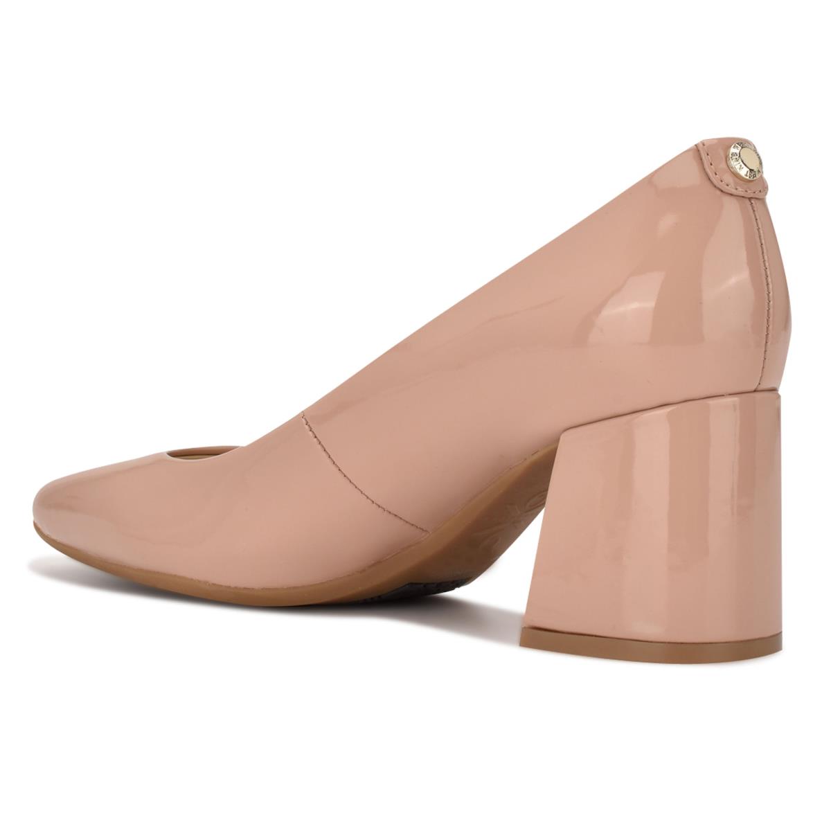 Nine West Vibe 9x9 Block Heel Pumps Dames Beige | 2183ZPOXR