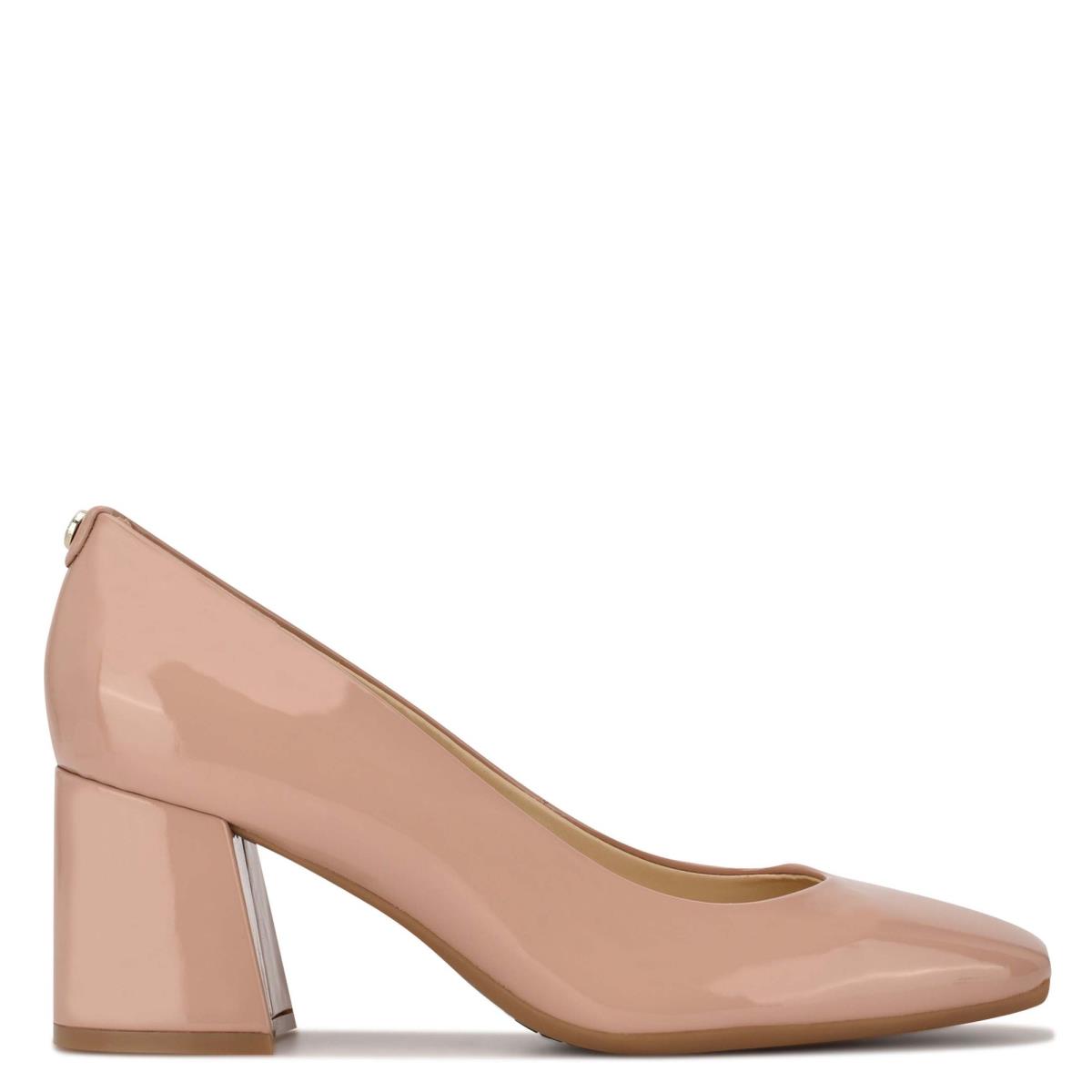 Nine West Vibe 9x9 Block Heel Pumps Dames Beige | 2183ZPOXR