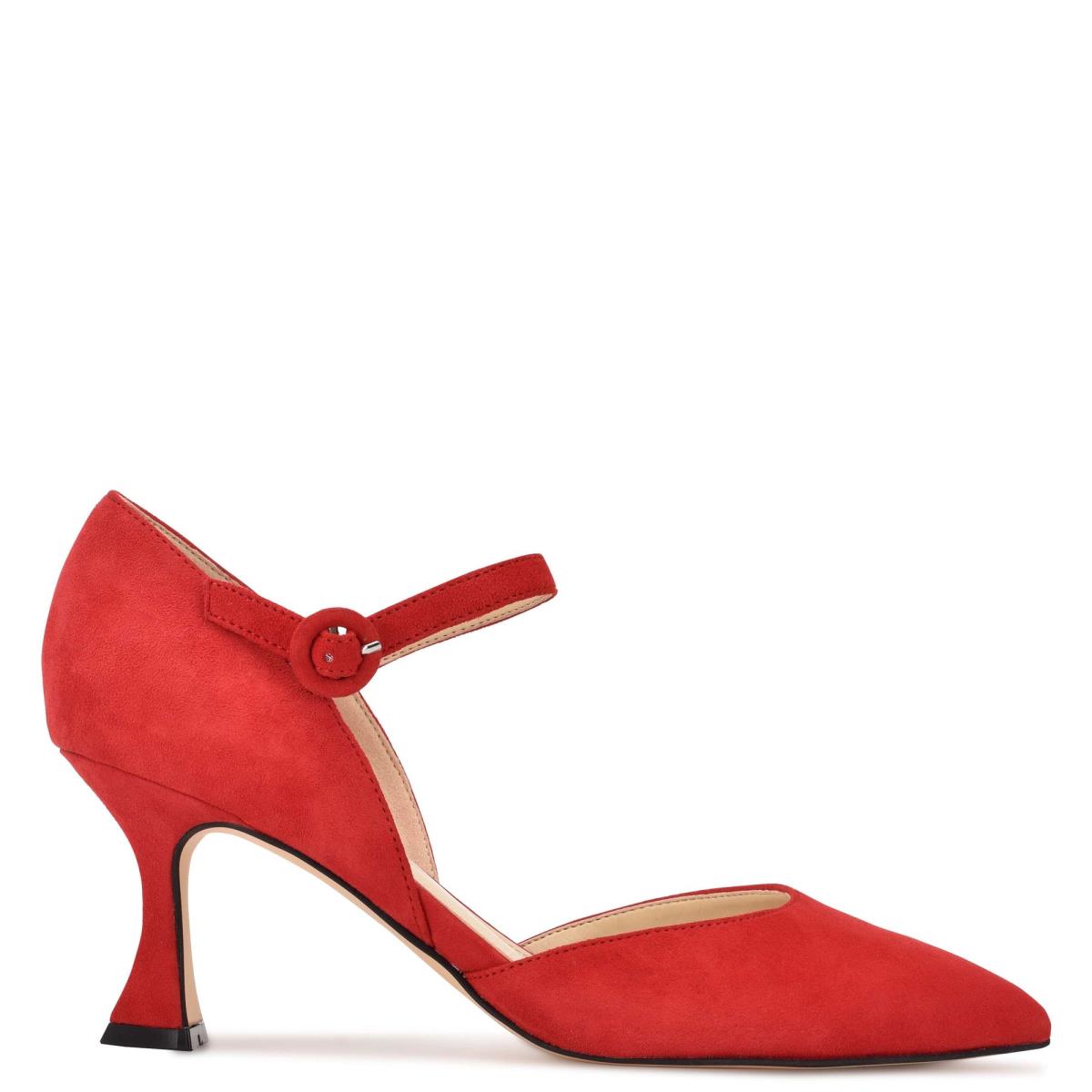 Nine West Wanah Pointy Neus Pumps Dames Rood | 5093FZLWB