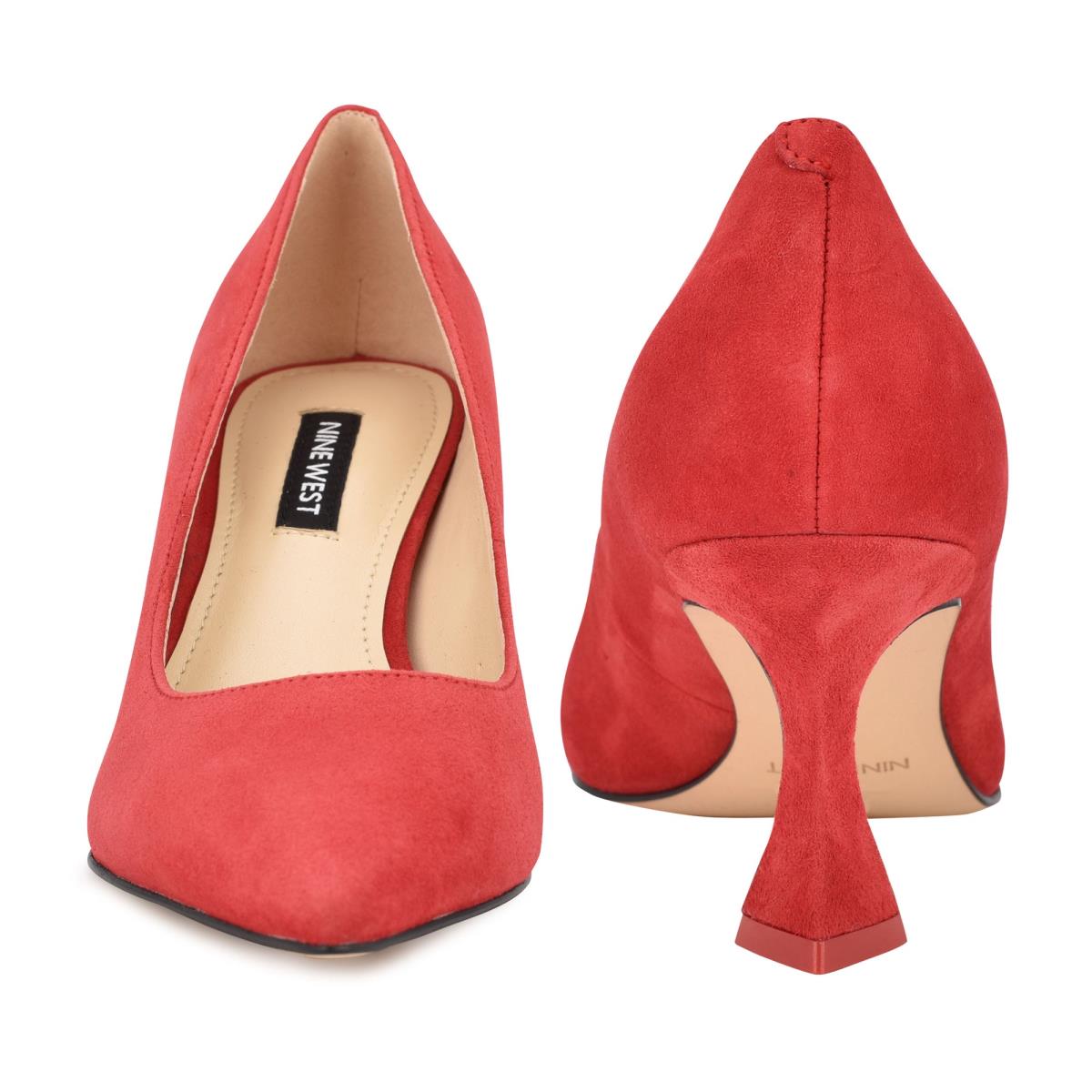 Nine West Workin Pointy Neus Pumps Dames Rood | 5093WZVUS