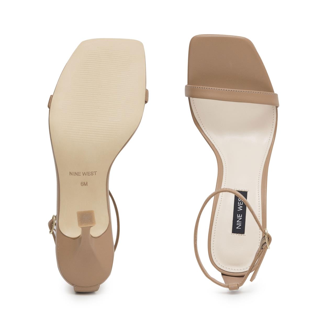 Nine West Yess Ankle Sandalen Met Riem Dames Beige | 2495KMJTH