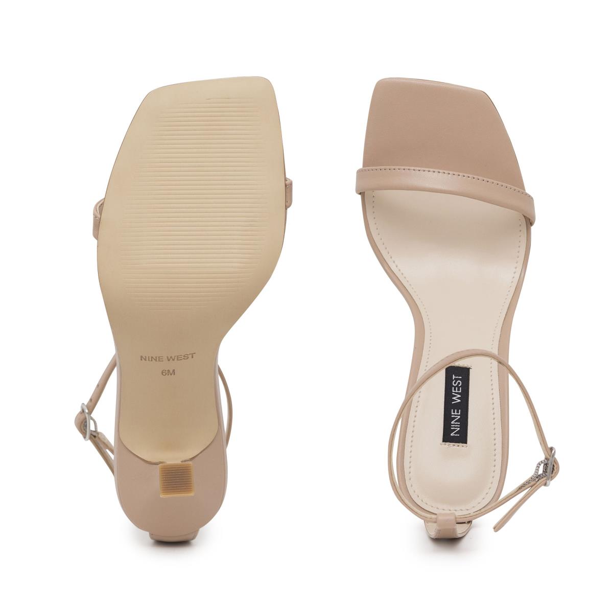 Nine West Yess Ankle Sandalen Met Riem Dames Beige | 9817PFVYR