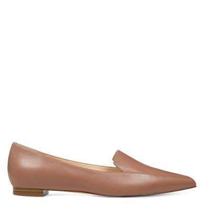 Nine West Abay Smoking Flats Dames Beige | 2615WZOHU