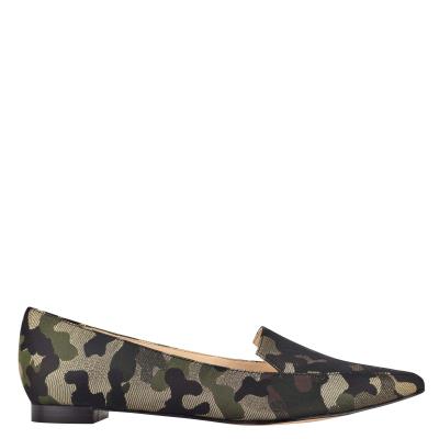 Nine West Abay Smoking Flats Dames Camo | 2489IYAET