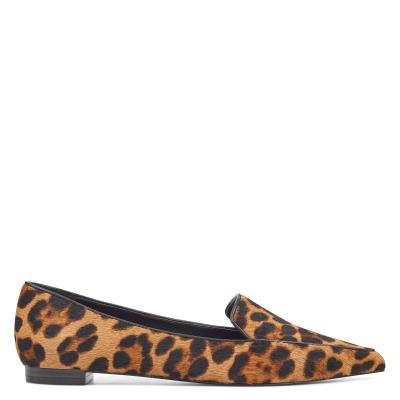 Nine West Abay Smoking Flats Dames Leopard | 9501KIFPX