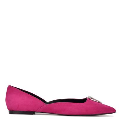 Nine West Brina Pointy Neus Ballerina Dames Roze | 8379ZPEQD