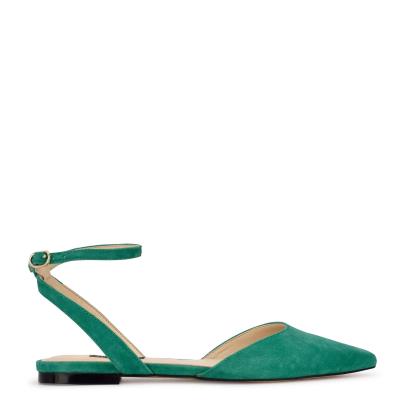 Nine West Briy Pointy Neus Ballerina Dames Groen | 3189ADXZR