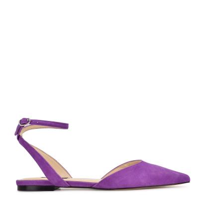 Nine West Briy Pointy Neus Ballerina Dames Paars | 4963JXSCZ