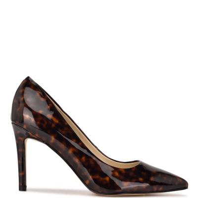 Nine West Ezra Pointy Neus Pumps Dames Koffie | 0257CBZON