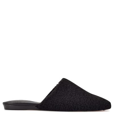 Nine West Furzy Pointy Neus Mules Dames Zwart | 3426COSQD