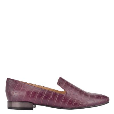 Nine West Lisette Smoking Flats Dames Claret | 5281HIXWQ