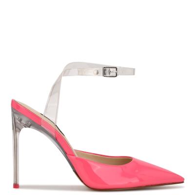 Nine West Sparkea Ankle Riemen Pumps Dames Roze | 7834ELHAO